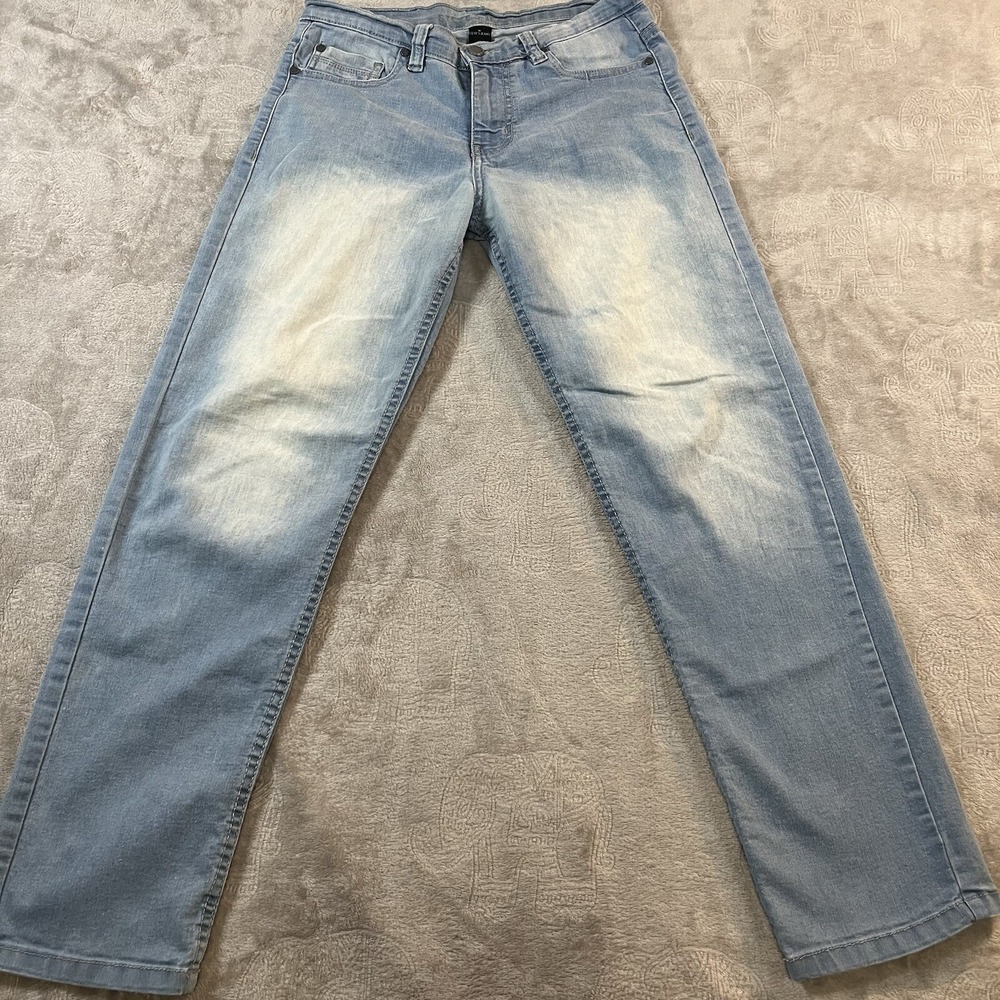 Steves Jeans Womens Size 14 Blue Indigo Light Wash Straight Leg Grunge Skater